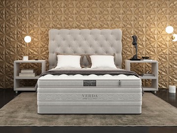 Двуспальная кровать Cloud Compact/Basement 180х200, Флок (Велсофт Серый) во Владикавказе