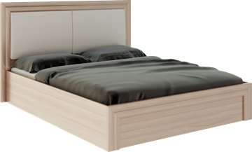 Кровать с механизмом двуспальная Глэдис М32 (Шимо светлый/Белый текстурный) во Владикавказе