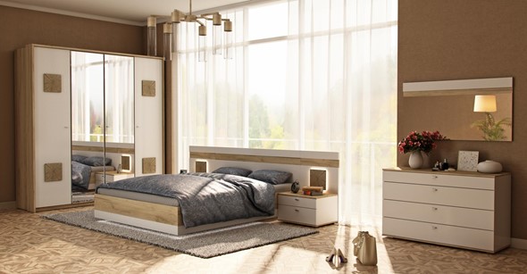 Спальня Фиджи 3, белый во Владикавказе - изображение