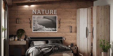 Спальный гарнитур Nature №4, Гаскон Пайн-Черный во Владикавказе