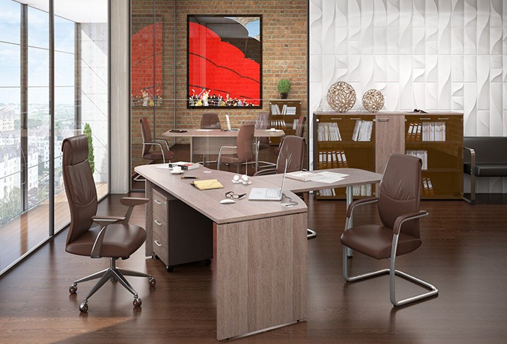 Набор мебели в офис Xten для двух сотрудников с тумбочками во Владикавказе - изображение 2