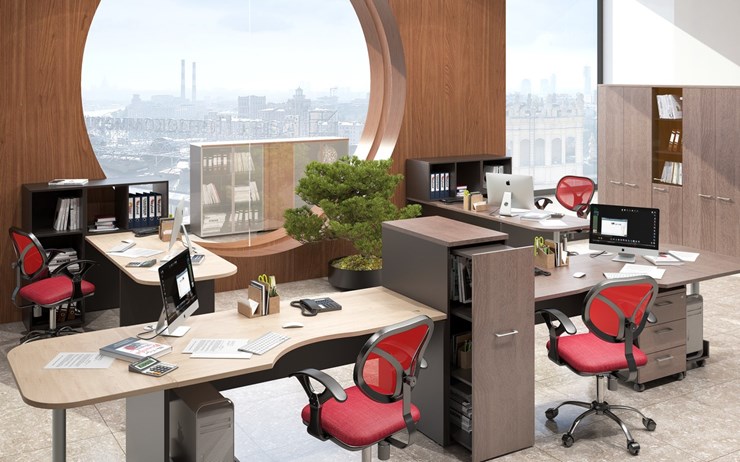 Набор мебели в офис Xten для двух сотрудников с тумбочками во Владикавказе - изображение 5