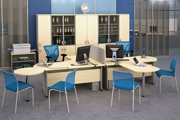 Офисный комплект мебели Boston для 2 сотрудников по работе с клиентами во Владикавказе