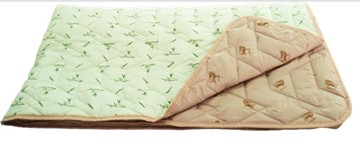 Одеяло «Зима-Лето», ткань: тик, материалы: бамбук/верблюжья шерсть во Владикавказе