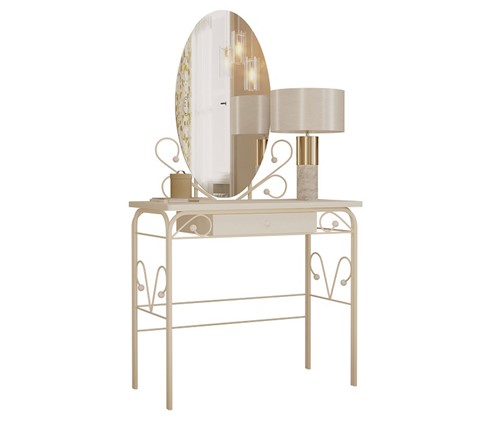 Дамский столик кремово-белый (RAL 9001) во Владикавказе - изображение
