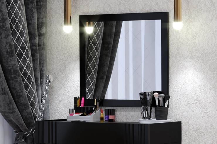 Зеркало в спальню Марсель (Черное) во Владикавказе - изображение 2