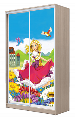 Шкаф-купе детский ХИТ 23-17-77-11, Принцесса, шимо свеилый во Владикавказе - изображение