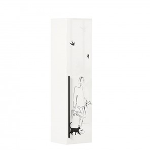 Одностворчатый шкаф Джоли Тип 1 ЛД 535.010, Серый шелк во Владикавказе