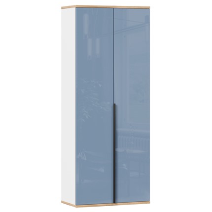 Шкаф двухстворчатый Урбан 528.050, белый/капри синий во Владикавказе - изображение