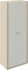 Шкаф 2-х створчатый Глэдис М22 (Шимо светлый/Белый текстурный) во Владикавказе