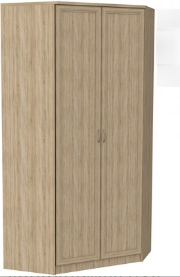 Шкаф 403 несимметричный, цвет Дуб Сонома во Владикавказе - изображение