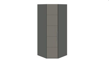Распашной угловой шкаф Наоми, цвет Фон серый, Джут СМ-208.07.06 во Владикавказе