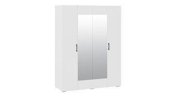 Шкаф для одежды 4-х дверный с зеркалом Нео (Белый) во Владикавказе