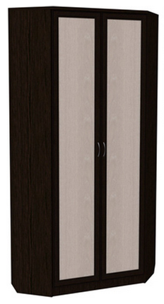 Шкаф распашной 401 угловой со штангой, цвет Венге во Владикавказе - изображение