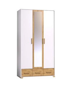 Шкаф для одежды Айрис 444, Белый-Дуб золотистый во Владикавказе