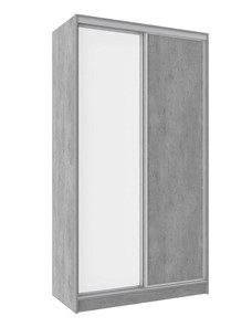 Шкаф 2-х створчатый 1200 Домашний Зеркало/ЛДСП, Atelier светлый во Владикавказе