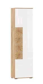 Шкаф одностворчатый Фиджи с декоративными накладками 659.300, Дуб Золотой/Белый во Владикавказе
