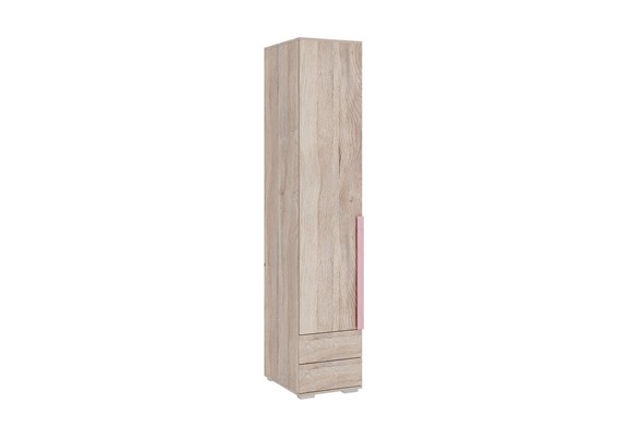 Шкаф одностворчатый с ящиками Лайк 54.01, дуб мария/роуз во Владикавказе - изображение
