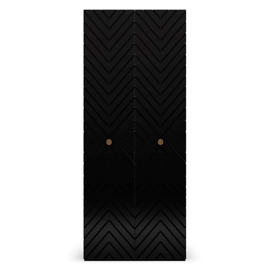 Шкаф с глухим фасадом Марсель 900 (черный) во Владикавказе - изображение 1