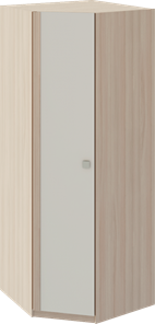Распашной шкаф угловой Глэдис М21 (Шимо светлый/Белый текстурный) во Владикавказе - предосмотр