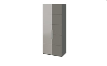 Шкаф Наоми с 1 зеркальной левой дверью, цвет Фон серый, Джут СМ-208.07.04 L во Владикавказе