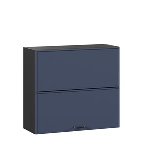Кухонный горизонтальный шкаф 800 Индиго ЛД 298.980.000.168, Чёрный/Тёмно-синий во Владикавказе