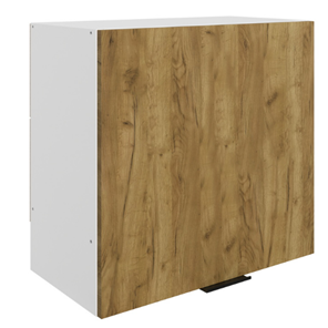 Шкаф кухонный Стоун L600 Н566 (1 дв. гл.) (белый/акация светлая) во Владикавказе