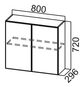 Кухонный шкаф Стайл, Ш800/720, МДФ во Владикавказе