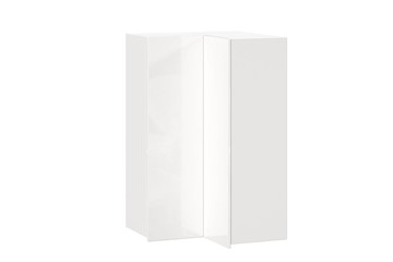 Шкаф кухонный угловой высокий Шервуд, ЛД 281.570.000.170, белый/белый глянец во Владикавказе