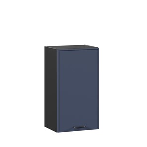 Кухонный навесной шкаф 400 Индиго ЛД 298.320.000.143, Чёрный/Тёмно-синий во Владикавказе