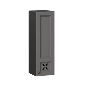 Кухонный навесной шкаф Амели-3 высокий 300 ЛД 299.410.000.038, Черный/Оникс серый во Владикавказе