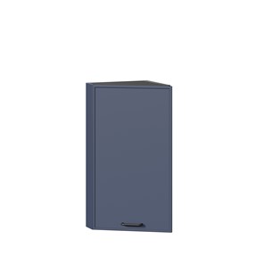 Навесной кухонный шкаф окончание Индиго ЛД 298.690.000.160, Чёрный/Тёмно-синий во Владикавказе