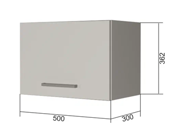 Шкаф кухонный В350, Белое гладкое Ламарти/Антрацит во Владикавказе