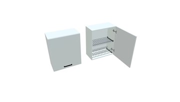 Кухонный шкаф ВС7 60, Белое гладкое Ламарти/Белый во Владикавказе