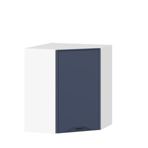Шкаф угловой настенный Индиго ЛД 298.610.000.116, Белый/Тёмно-синий во Владикавказе