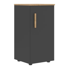 Шкаф колонна низкий с глухой правой дверью FORTA Графит-Дуб Гамильтон  FLC 40.1 (R) (399х404х801) во Владикавказе