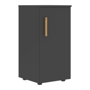Низкий шкаф колонна с правой дверью FORTA Черный Графит FLC 40.1 (R) (399х404х801) во Владикавказе - предосмотр