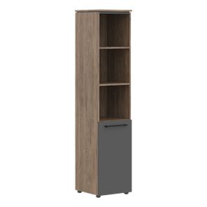 Шкаф колонка с глухой нижней дверью MORRIS TREND Антрацит/Кария Пальмира MHC 42.5 (429х423х1956) во Владикавказе