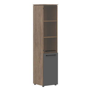 Шкаф высокий комбинированный MORRIS TREND Антрацит/Кария Пальмира MHC  42.2 (429х423х1956) во Владикавказе