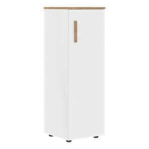 Средний шкаф колонна с правой дверью FORTA Белый-Дуб Гамильтон  FMC 40.1 (R) (399х404х801) во Владикавказе