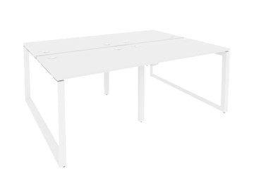 Офисный стол на металлокаркасе O.MO-D.RS-4.1.8, Белый/Белый бриллиант во Владикавказе