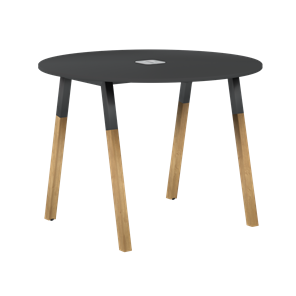 Стол для конференций малый FORTA Черный Графит-Черный Графит-Бук FRST 1020 (D=1020х733) во Владикавказе
