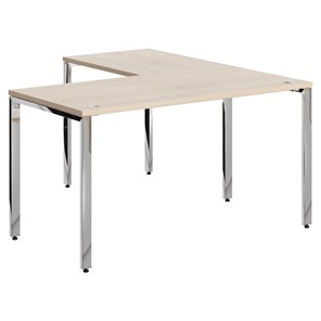Письменный угловой  стол для персонала левый XTEN GLOSS  Бук Тиара  XGCT 1415.1 (L) (1400х1500х750) во Владикавказе