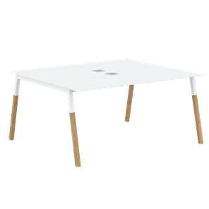 Переговорный стол FORTA Белый-Белый-Бук FWST 1513 (1580x1346x733) во Владикавказе