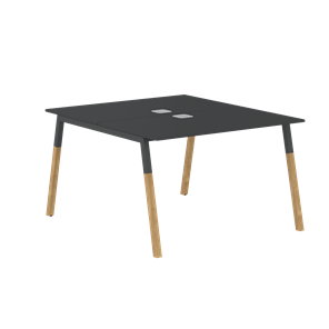 Стол для переговоров FORTA Черный Графит-Черный Графит-Бук  FWST 1113 (1180x1346x733) во Владикавказе