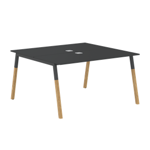 Стол для переговоров FORTA Черный Графит-Черный Графит-Бук  FWST 1313 (1380x1346x733) во Владикавказе