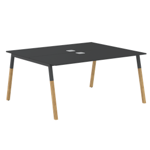 Стол для переговоров FORTA Черный Графит-Черный Графит-Бук FWST 1513 (1580x1346x733) во Владикавказе