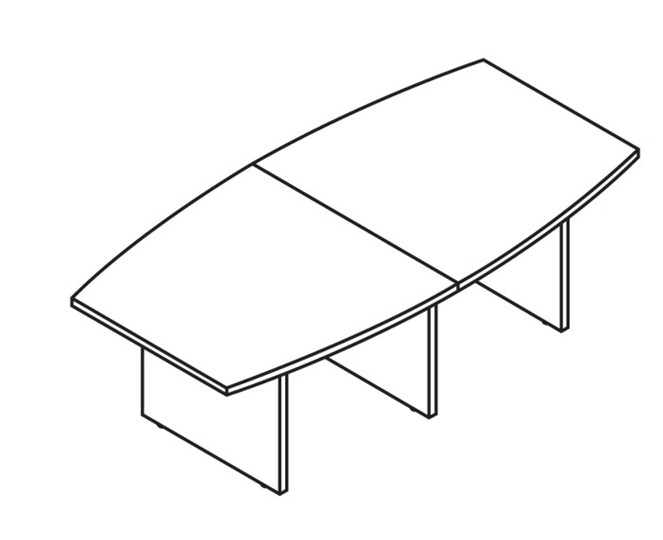 Стол для переговоров MORRIS TREND Антрацит/Кария Пальмираа MCT 2412.1 (2400x1200x750) во Владикавказе - изображение 1