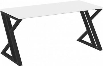 Письменный стол Loft VR.L-SRZ-4.7, Белый Бриллиант/Черный металл во Владикавказе