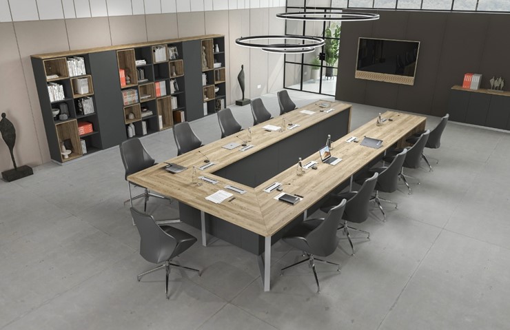 Составной стол для переговоров Speech Cube (262.5x240x75.6) СП 123 ДС БП ХР во Владикавказе - изображение 9